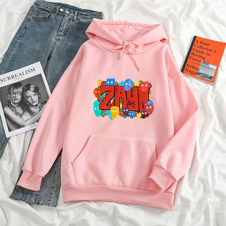 Color Art ZAYN Printed Letter Hoodie Hoodies For Men And Women